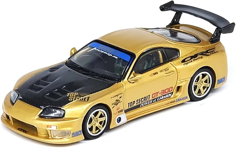 東京オートサロン限定　MINI GT トヨタ スープラ GT300 ゴールド 1/64 Toyota スープラ (A80) GT-300 Top Secret Gold(右ハンドル